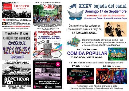 Programación XXV Bajada del Canal