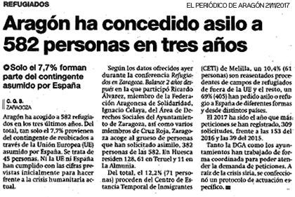 Reseña Jornadas 2017 Periodico de Aragón