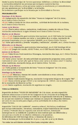 Jornada Diversidad Cultural Torrero 2018
