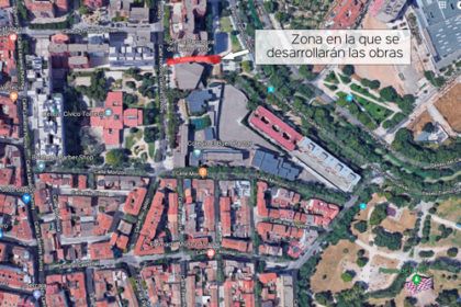 Obras en las Escaleras de García Condoy