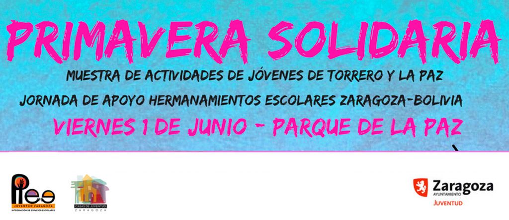 Primavera Solidaria 2018 en el Parque de La Paz – SUSPENDIDA