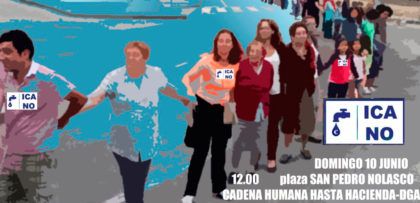 cadena humana contra el ICA
