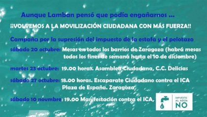 Campaña contra el ICA Octubre 2018