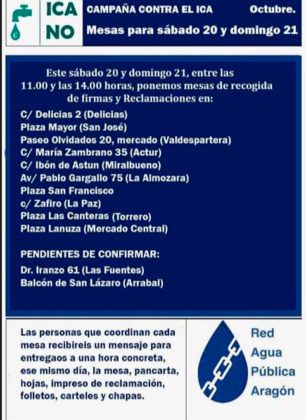Campaña contra el ICA Octubre 2018