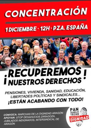 Concentración Marchas de la Dignidad 01-12-2018