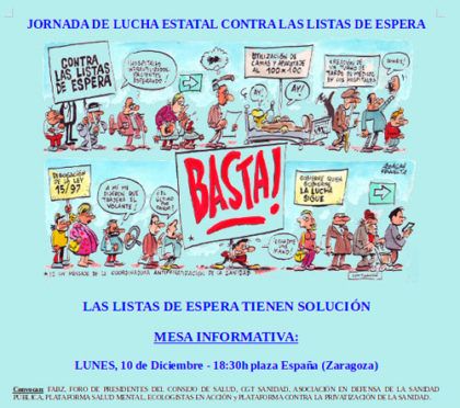 Jornadas listas de espera 05-12-2018