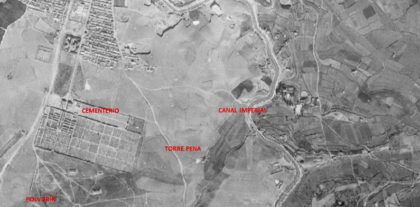 Barranco de la muerte Torrero Foto Aérea Torrero