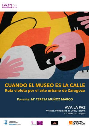 Ruta violeta por el arte urbano de Zaragoza 10-05-2019