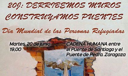 Cadena Humana para el Día de los Refugiados