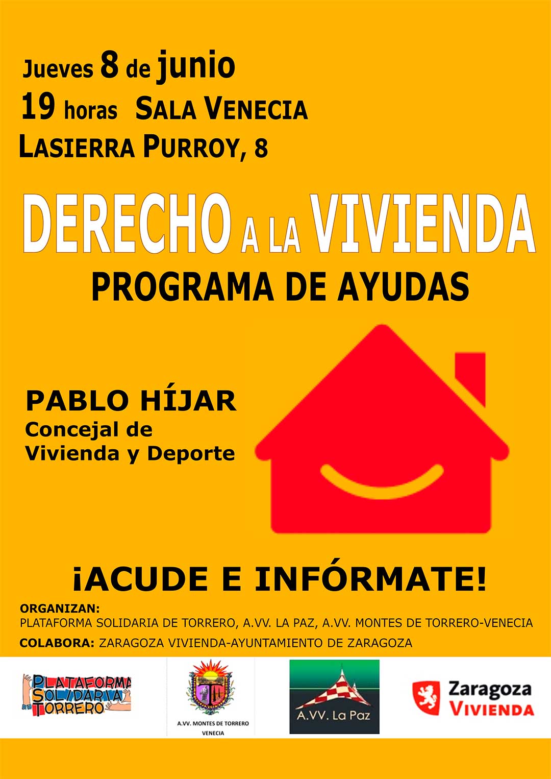 Charla informativa “Derecho a la Vivienda. Programa de ayudas”