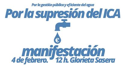 Convocatoria de manifestación contra el ICA