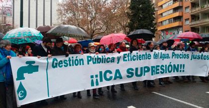 Zaragoza se manifiesta contra el ICA