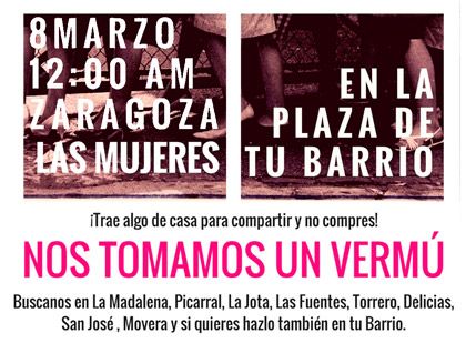 Huelga Feminista 8 de marzo: en la plaza de tu barrio