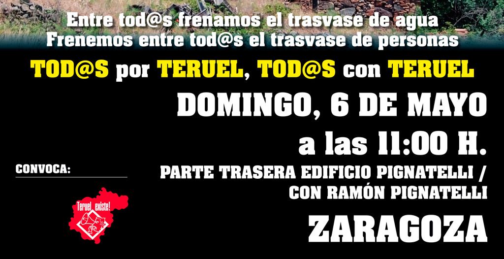 Aragón se muere por el sur: ¡Salvemos Teruel!