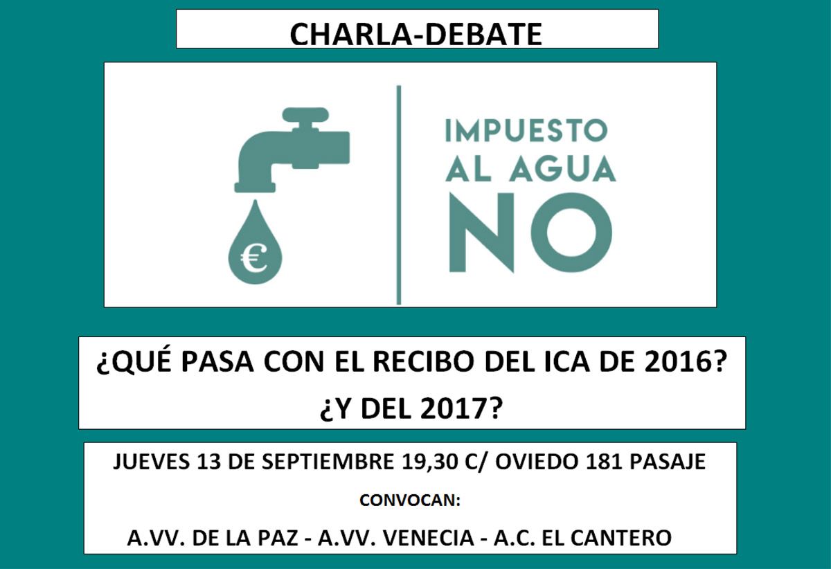 Charla Debate sobre el ICA en la A.V. La Paz