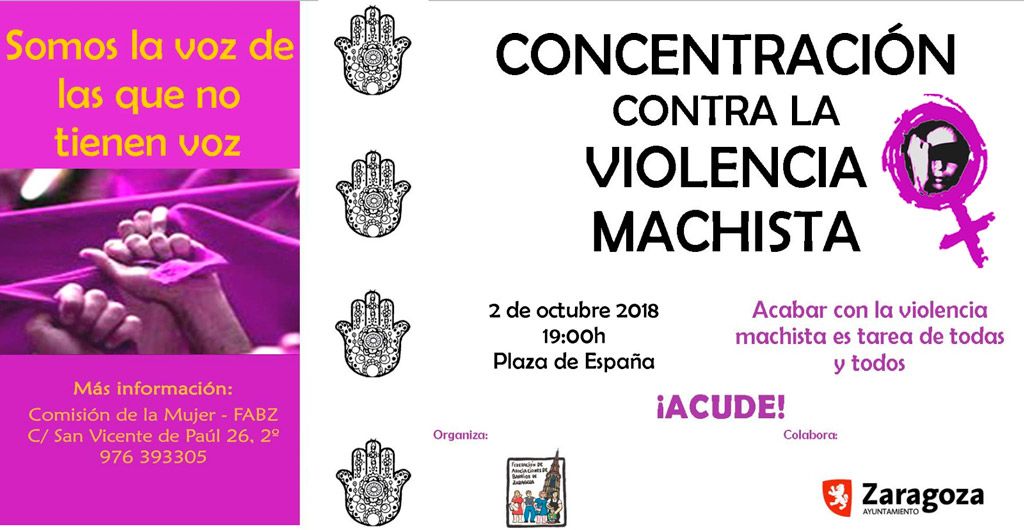 Nueva convocatoria contra la violencia machista en Zaragoza