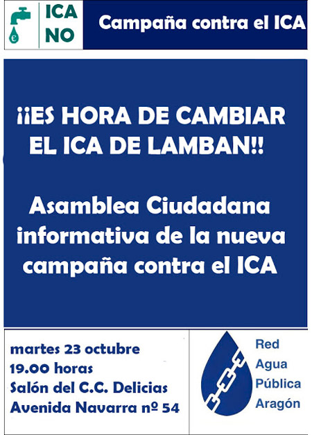Campaña contra el ICA Octubre 2018