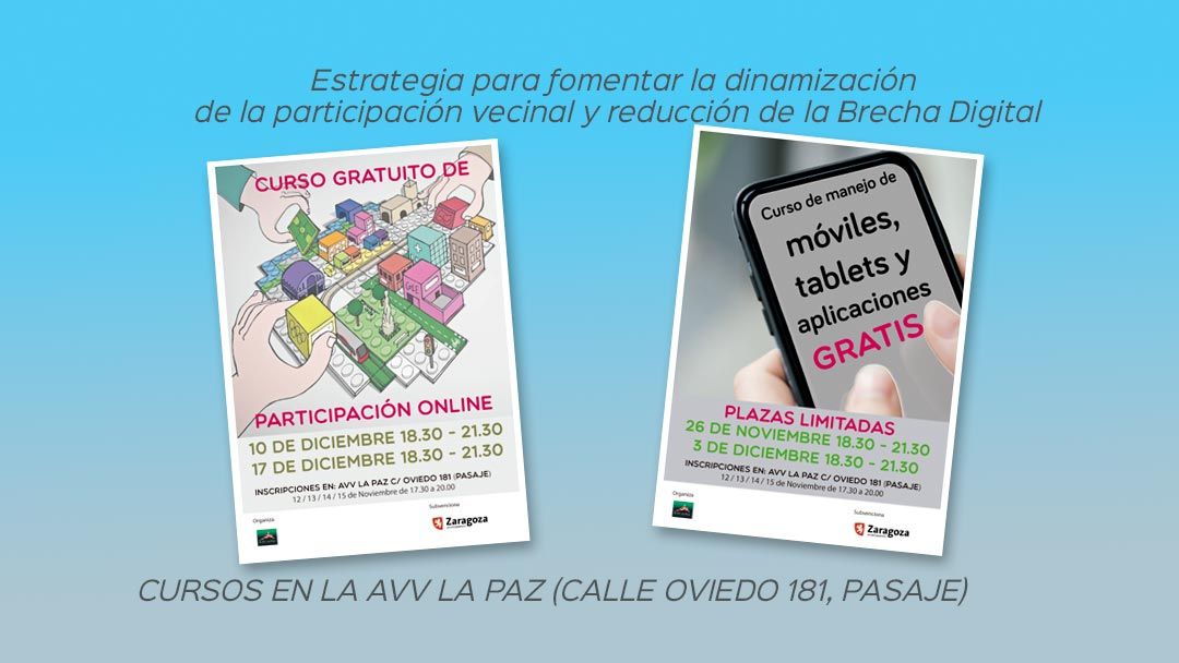 Cursos de manejo de móviles y herramientas para la participación