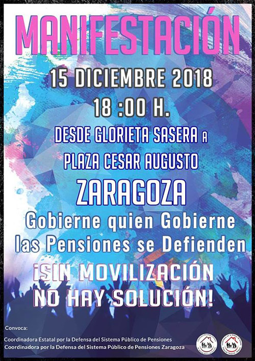 Manifestación pensiones 15-12-2018