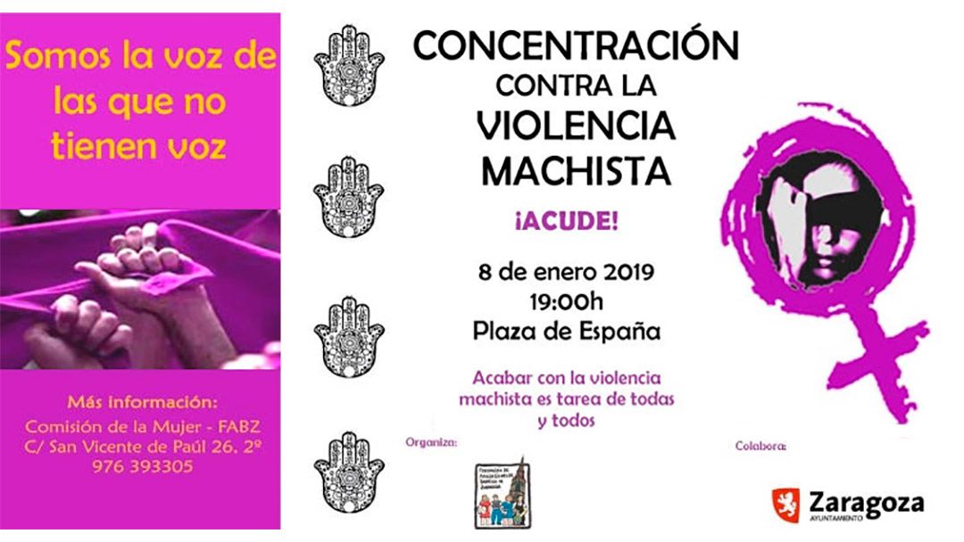Concentración contra la Violencia Machista el 8 de enero