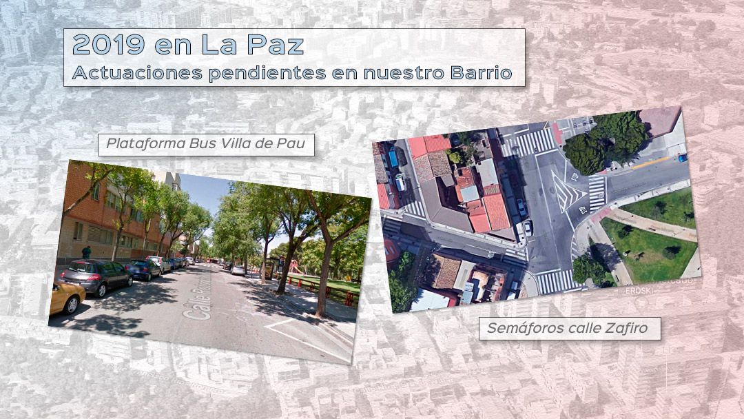 Actuaciones pendientes en La Paz para 2019