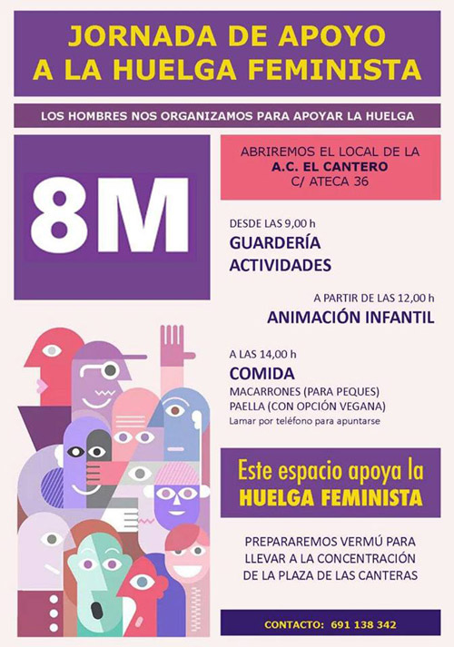 Actos Torrero #hacialahuelgafeminista del 8M