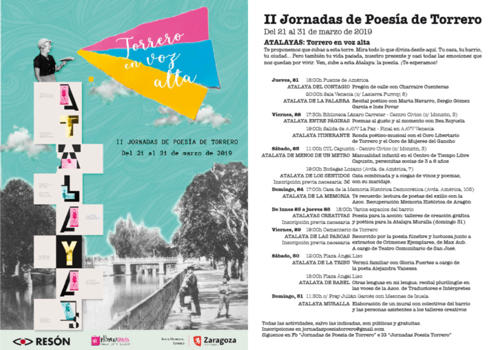 II Jornadas de Poesía en Torrero 2019