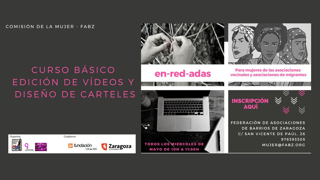 Curso básico de edición de vídeos y carteles – Mayo 2019