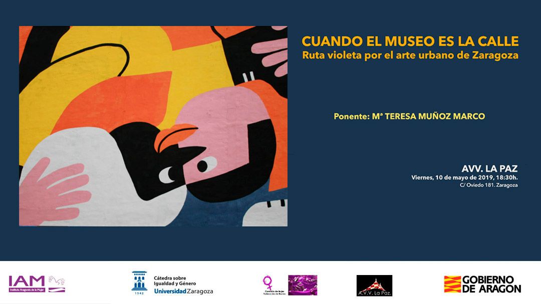 Ruta violeta por el arte urbano de Zaragoza