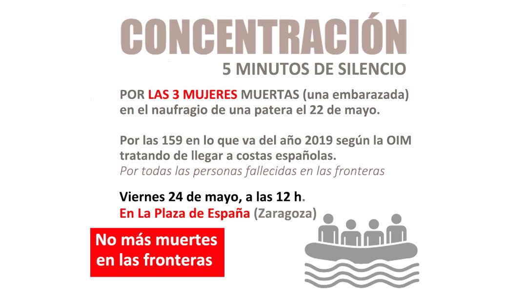 Concentración por la muerte en las fronteras 24-05-2019