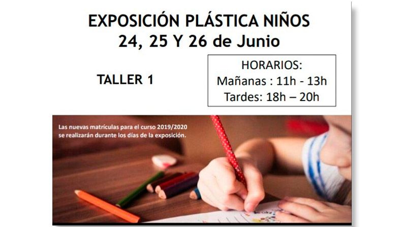 Exposición de plástica de niños