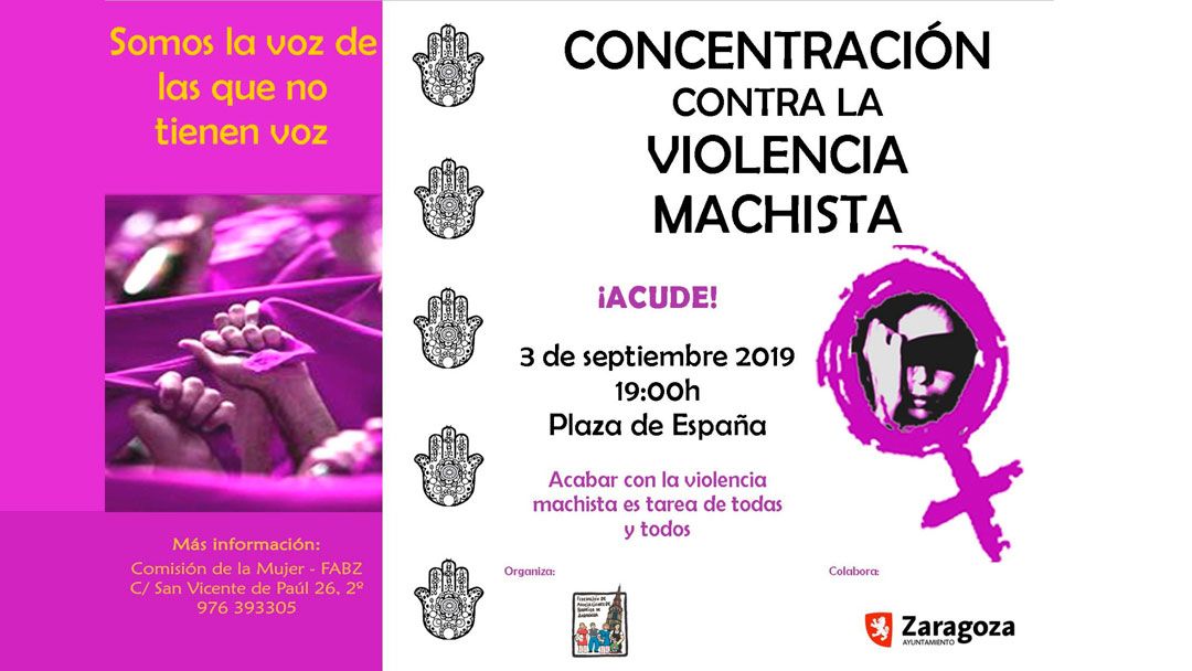 3 de septiembre:, concentración contra la violencia machista