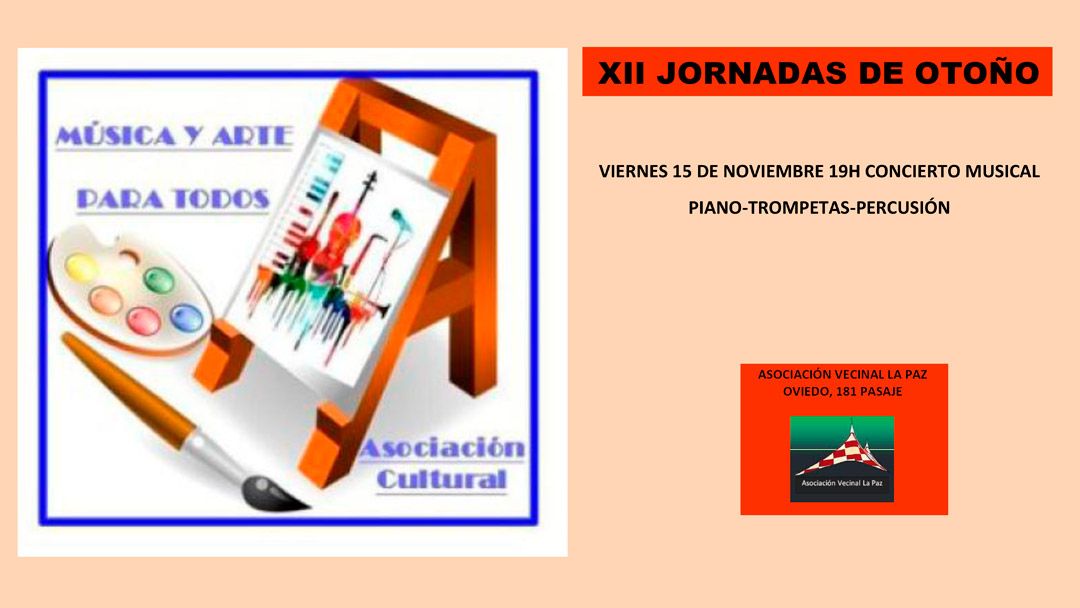 XII Jornadas de Otoño: Concierto piano, trompetas y percusión