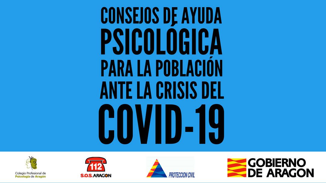 Consejos de ayuda psicológica en la crisis del coronavirus