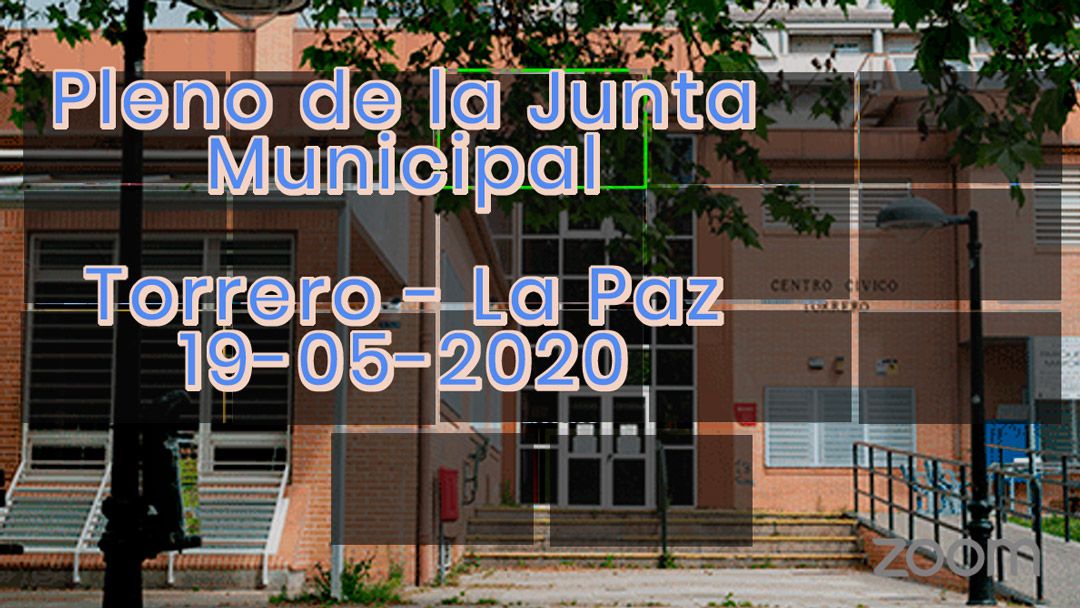 Pleno Junta Municipal Torrero la Paz – 21/05/2020
