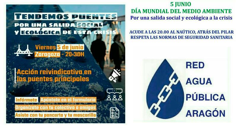 Acción reivindicativa por el Día del Medio Ambiente en los puentes
