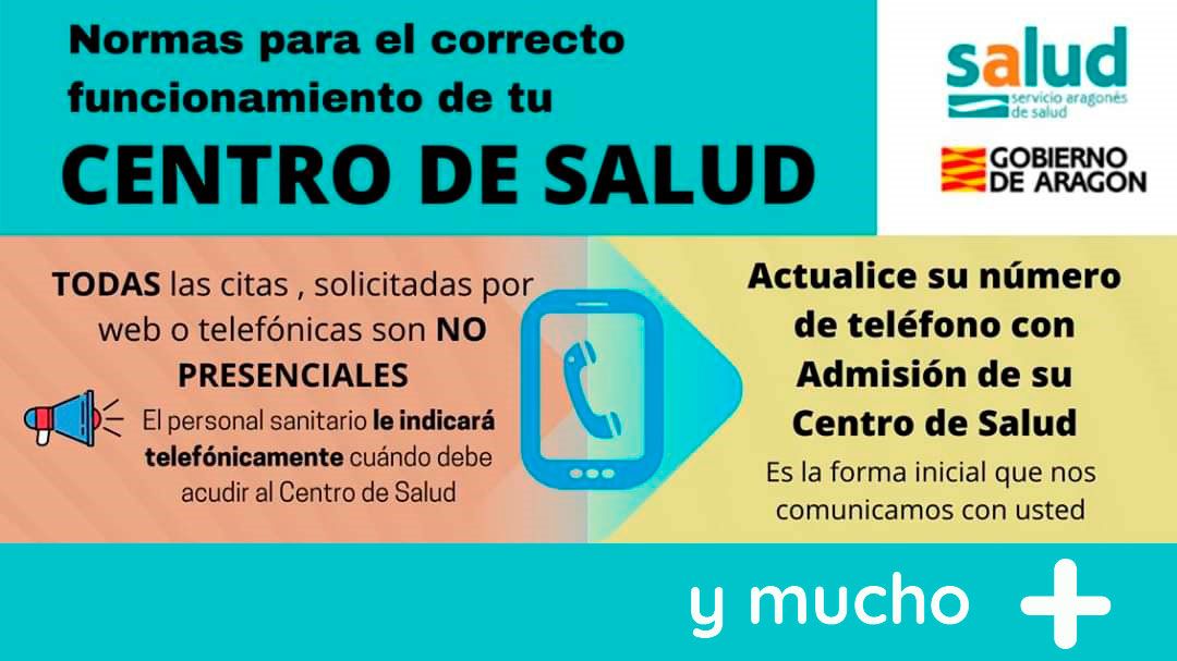 Normas de uso del Centro de Salud – Julio 2020