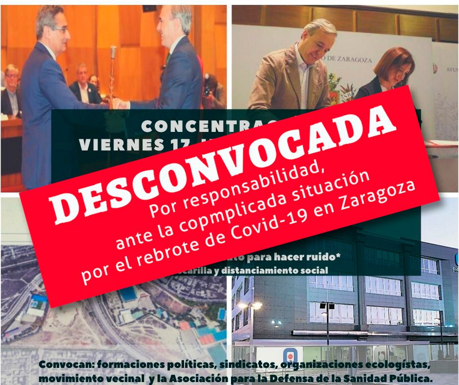 Desconvocada la concentración del 17 de julio contra el hospital privado
