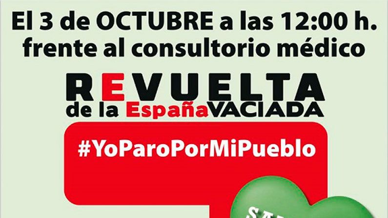 Convocatoria #YoParoPorMiPueblo por la Sanidad Pública el 3 de octubre