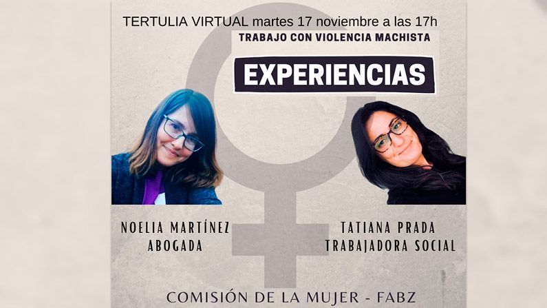 Tertulia virtual: Experiencias en el trabajo con la violencia machista