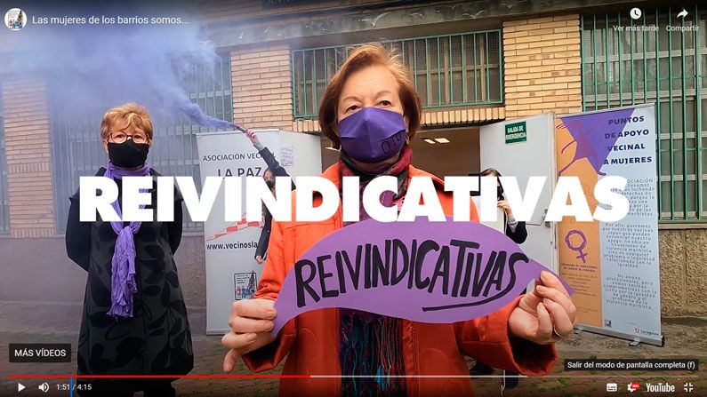 Las Mujeres Vecinales de la FABZ en el 8M 2021