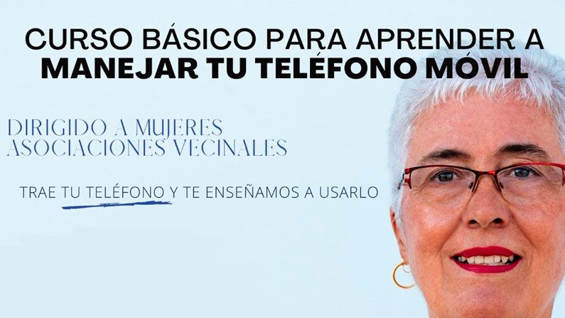 Curso de manejo de movil para mujeres vecinales