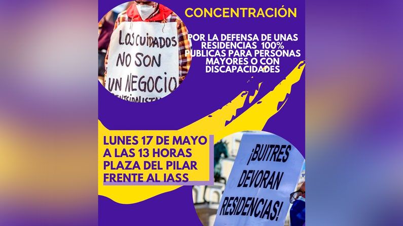 Concentración por unas residencias públicas el 17 de mayo