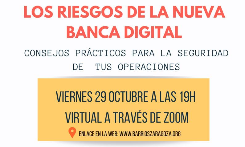 Charla riesgos de la nueva banca digital en la FABZ: 29 octubre