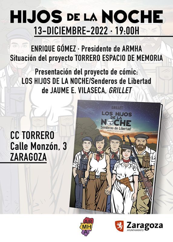 Presentación del cómic “Los hijos de la noche/Senderos de libertad”.