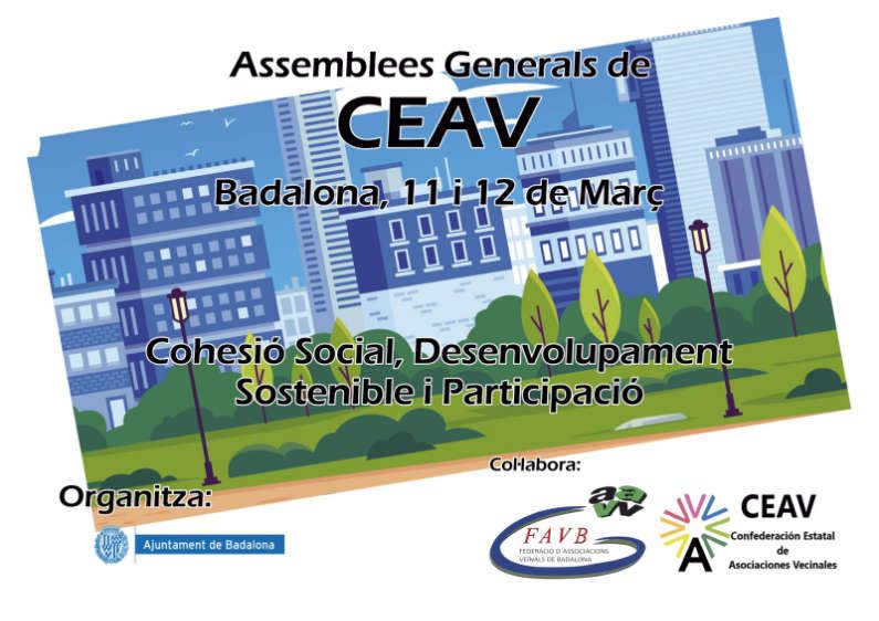 Las Asociaciones Vecinales se reúnen en Badalona en la Asamblea 2023 de la CEAV