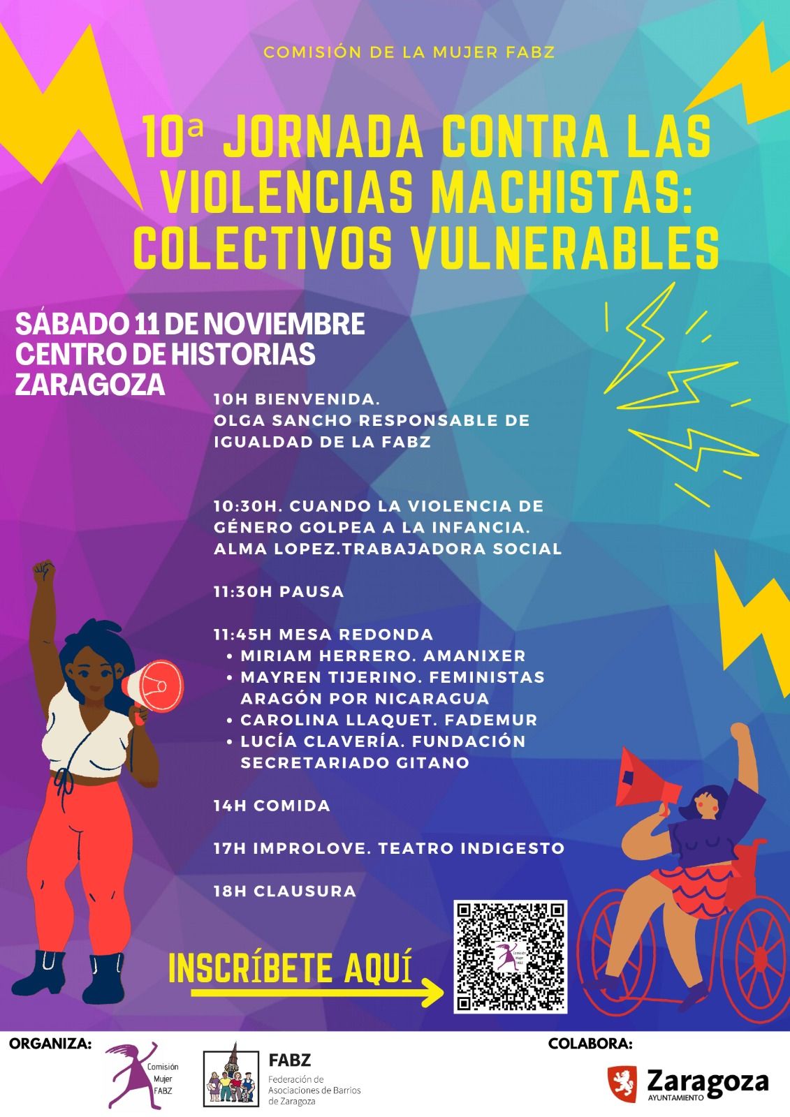 10ª Jornada contra las Violencias Machistas: COLECTIVOS VULNERABLES