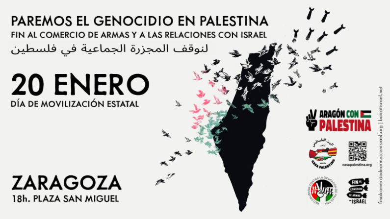 Convocatoria concentración Palestina 20 FEB 24