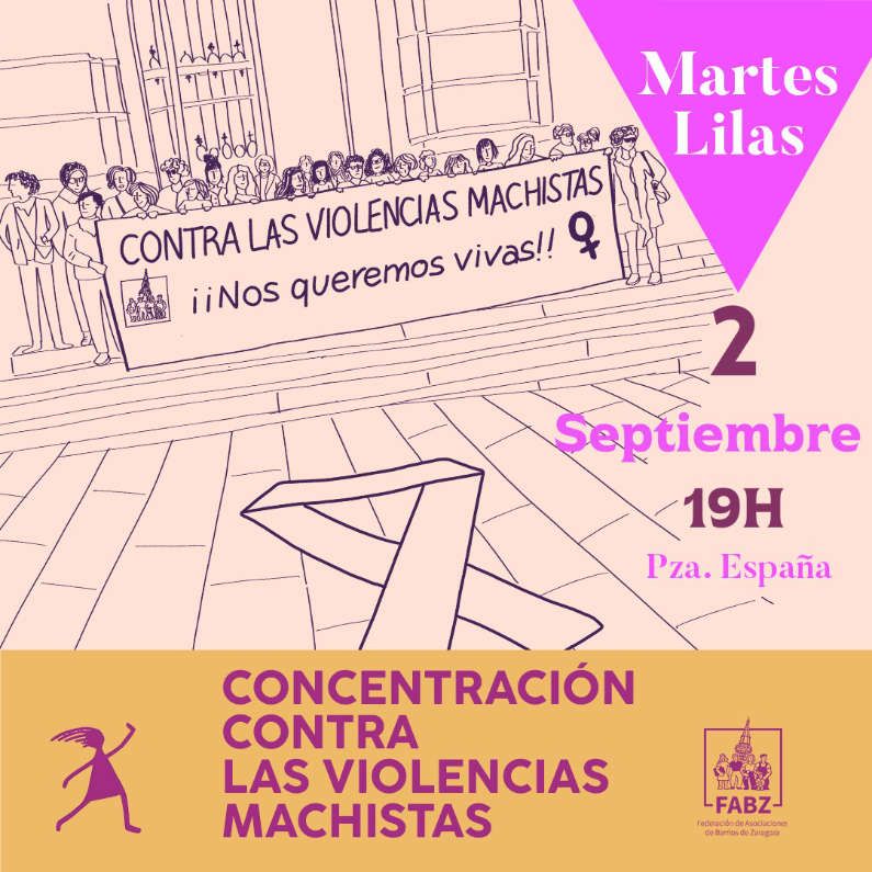Martes Lilas Septiembre 2025: Concentración contra las violencias machistas