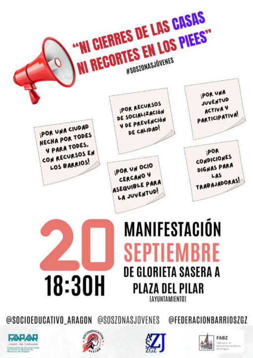 Manifestación Zonas Jóvenes